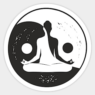 Find Your Balance // Yoga Yin Yang Symbol Sticker